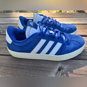 Adidas VL Court 3.0 Blue/White Sneakers Men's 8.5/Women's 10